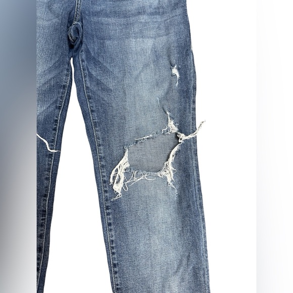 Rock & Republic size 14 distressed cropped indee Blue Jeans with stretch - Picture 11 of 11